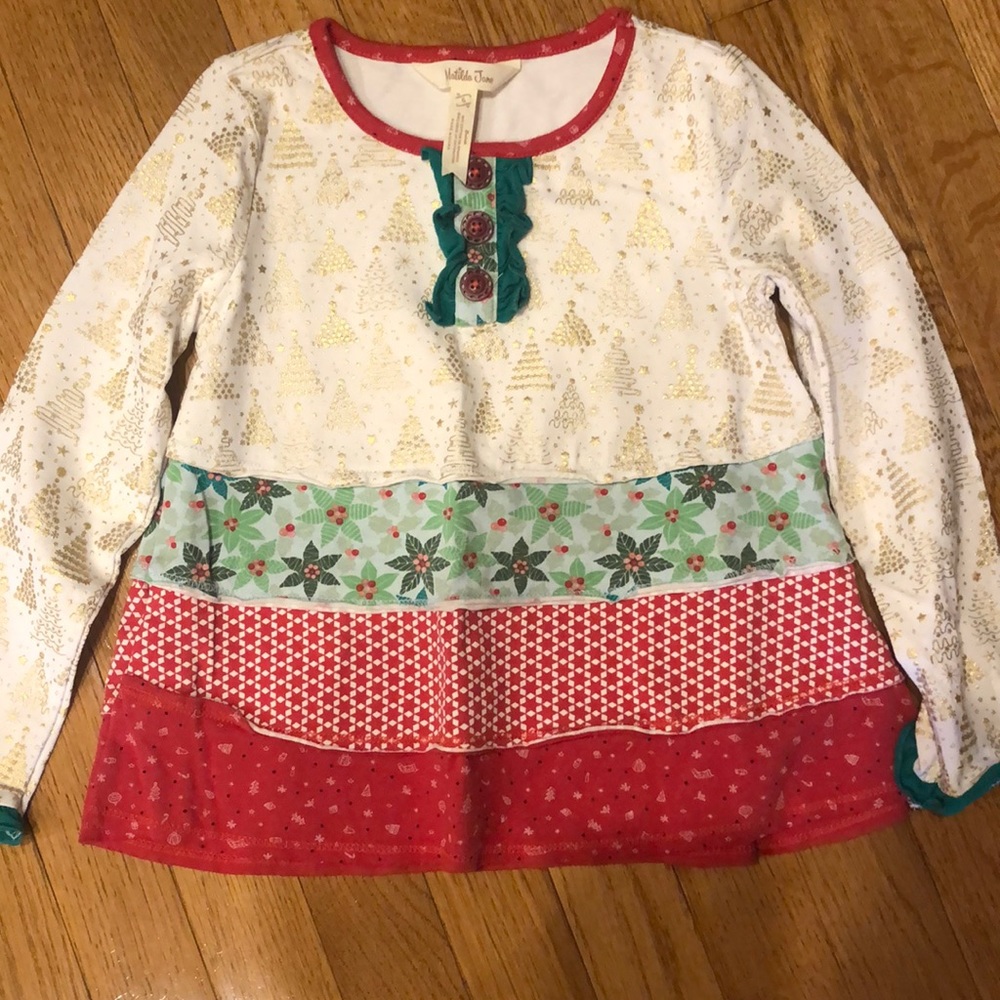 Matilda Jane Christmas Shirt size 6